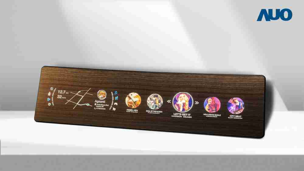 尊龙集团研发全球最高穿透度达80%的AmLED木纹显示器，，可于使用时呈现高亮度、、清晰可见的信息，，，，并在不使用时回归为单纯的饰板，，节能兼具美观